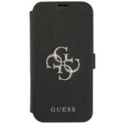 GUBKP13MSA4GSBK [GUESS公式ライセンス 手帳型ケース iPhone 13 用]