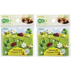 ピック ハニー＆フラワーピック 8本入×2個セット P-2973