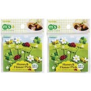 P-2973 [ピック ハニー＆フラワーピック 8本入×2個セット]