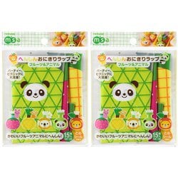 おにぎりラップ フルーツ＆アニマル 15枚入×2個セット P-3002