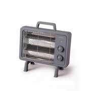 遠赤外線電気ストーブ 小型 ブラックコートヒーター グレー IEHDB-800-H
