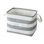 N-7691 [STORAGE BASKET M ボーダー グレー]