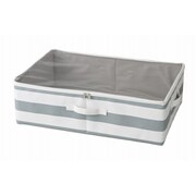 N-7695 [STORAGE BOX LC ボーダー グレー]