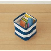 N-7698 [LARGE SQUARE BOX ボーダー ネイビー]