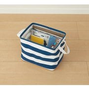 N-7700 [STORAGE BASKET M ボーダー ネイビー]