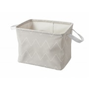 N-7718 [STORAGE BASKET M シェブロンベージュ]