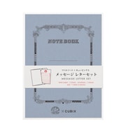 メッセージ レターセット ツバメ×CUBIX ブルーグレー 010131-25