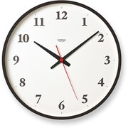 掛時計 電波時計 プライウッド クロック ブラウン LC21-06W BW