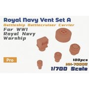 HH-70002 WWI イギリス海軍 通風筒セット A [1/700 艦船用ディティールアップパーツ]