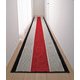 日本製 ふかふか廊下敷 レッド 65×700cm トルコ製生地使用 FLa1337830