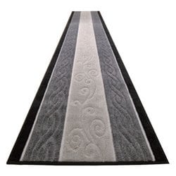 日本製 ふかふか廊下敷 グレー 80×180cm トルコ製生地使用 FLa1338020