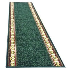 オリエンタル柄廊下敷<アイラス> グリーン 80×340cm FL6649420