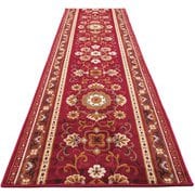 抗菌・防臭加工アラベスク柄廊下敷 エンジ 80×440cm FLa1366620