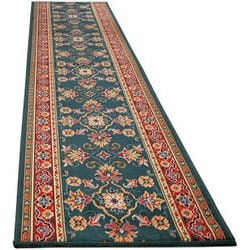 ベルギー製廊下敷カーペット グリーン 67×240cm FL5692320