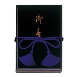 0382 塗り箱 平安香 短寸 5入 [線香]