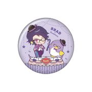 エリオスライジングヒーローズ×サンリオキャラクターズ 缶ミラー 03. ブラッド・ビームス×タキシードサム [キャラクターグッズ]