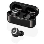 完全ワイヤレスイヤホン MS-TW33 Bluetooth/アクティブノイズキャンセリング対応 ゲーミングモード搭載 ブラック×シルバー MS-TW33BK