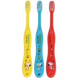 SNOOPY 園児用 歯ブラシ3Pキャップ付 TB5ST [キャラクターグッズ]
