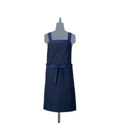 医療・介護 エプロン ダークネイビー×ネイビー M-L 4049-17-M-L