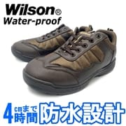 WL1901 DBR 25.0 [カジュアル ウォーキングシューズ 紐 防水 防滑 低反発 クッション性 幅広 メンズ ダークブラウン 25.0cm]