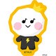 LINE FRIENDS TRUZ ダイカットステッカーミニ  （03） YOCHI [キャラクターグッズ]