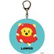 LINE FRIENDS TRUZ ビッグアクリルキーチェーン  （06） LAWOO [キャラクターグッズ]