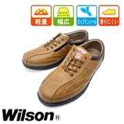 WL1707 CM 27.0 [カジュアル コンフォートシューズ 紐 サイドジッパー 防滑 幅広 メンズ キャメル 27.0cm]
