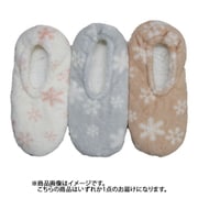 EA075M000Z23 [フリース アンク ルームシューズ 23～25cm 雪柄 1足]