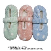 EA081M000Z23 [フリース アンク ルームシューズ 23～25cm バンド付き星ドット 1足]