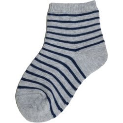 ロークルー オーガニックソックス キッズ 13～15cm ボーダー NN004M040Z30