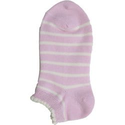 スニーカー オーガニックソックス キッズ 16～18cm ピコットボーダー NO024M510Z31