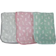 ブランケット 3色 アソートセット ねこ柄 EB010M999Y01