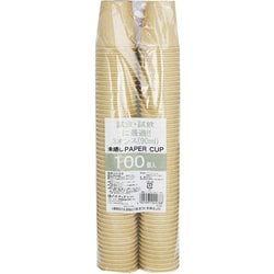 ペーパーカップ 未晒し 3オンス 90ml 100個入 PS-302