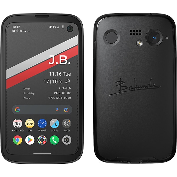 X01A-BK [BALMUDA Phone Black/SIMフリースマートフォン/Android 11/4.9インチ/RAM 6GB/ROM 128GB/ブラック]