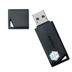 USBメモリー USB3.2（Gen1）対応 抗ウイルス・抗菌対応 128GB ブラック RUF3-KVB128G-BK