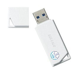 USBメモリー USB3.2（Gen1）対応 抗ウイルス・抗菌対応 128GB ホワイト RUF3-KVB128G-WH
