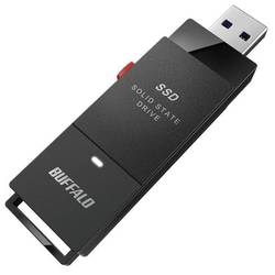 外付けSSD スティック型 SSD-PUTVBシリーズ 500GB USB 3.2（Gen1）対応 USC-A接続 PC/TV録画対応 ケーブルレス 耐衝撃 抗ウイルス・抗菌対応 ブラック SSD-PUTVB500U3-B