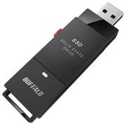 外付けSSD スティック型 SSD-PUTVBシリーズ 500GB USB 3.2(Gen1)対応 USC-A接続 PC/TV録画対応 ケーブルレス 耐衝撃 抗ウイルス・抗菌対応 ブラック SSD-PUTVB500U3-B