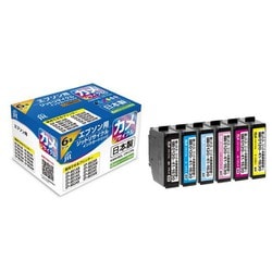 互換リサイクルインクカートリッジ エプソン カメ KAM-6CL 6色セット 日本製 JIT-KEKAM6P