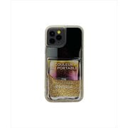18452 [IPHORIA（アイフォリア） iPhone 12 / iPhone 12 Pro 用 TPUケース Nailpolish Coleur Au Portable Metallic Gold + Pink]
