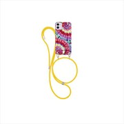 18130 [IPHORIA（アイフォリア） iPhone 12 / iPhone 12 Pro 用 TPUケース Necklace Case for Apple iPhone - Tie Dye Colorful]
