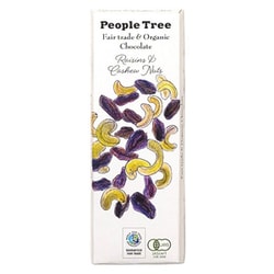 フェアトレードチョコレートオーガニック レーズン&カシューナッツ 50g