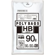 ポリバッグHB 90L 0.017mm 厚み半透明 10P PBHB-N90-10