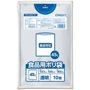 食品用 ポリ袋 45L 厚み0.03mm 透明 10P FB-LN45-10