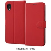 RT-GA22ELC1/R [Galaxy A22 5G 用 耐衝撃 手帳型ケース シンプル マグネット レッド]