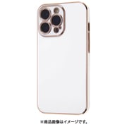 IN-P32HT/WPG [iPhone 13 Pro 用 TPUソフトケース メタリック Felame ホワイト/ピンクゴールド]