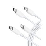Anker PowerLine III USB-C & USB-C 2.0 100W ケーブル (1.8m ホワイト 2本セット) B8856021