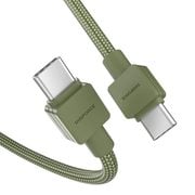 CtoCケーブル PD対応 最大出力100W対応 USB2.0 1.0m オリーブグリーン D0051OG