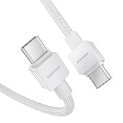 CtoCケーブル PD対応 最大出力100W対応 USB2.0 1.0m ホワイト D0051WH