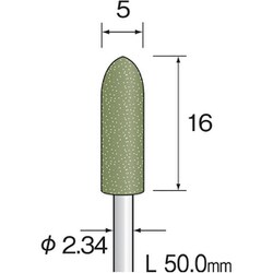 DB1224 [（#D3044）軸付ゴム砥石#600 （10コ）]